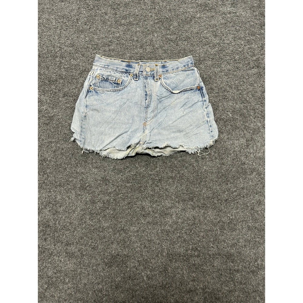 Levi's Shorts Womens Size 26 Light Wash Denim Cut Off High Waisted Raw Hem